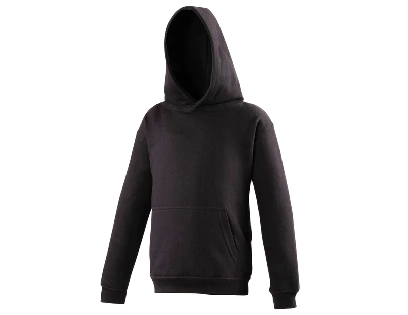 Awdis Kids Unisex Hooded Sweatshirt / Hoodie / Schoolwear (Black Smoke) - RW169