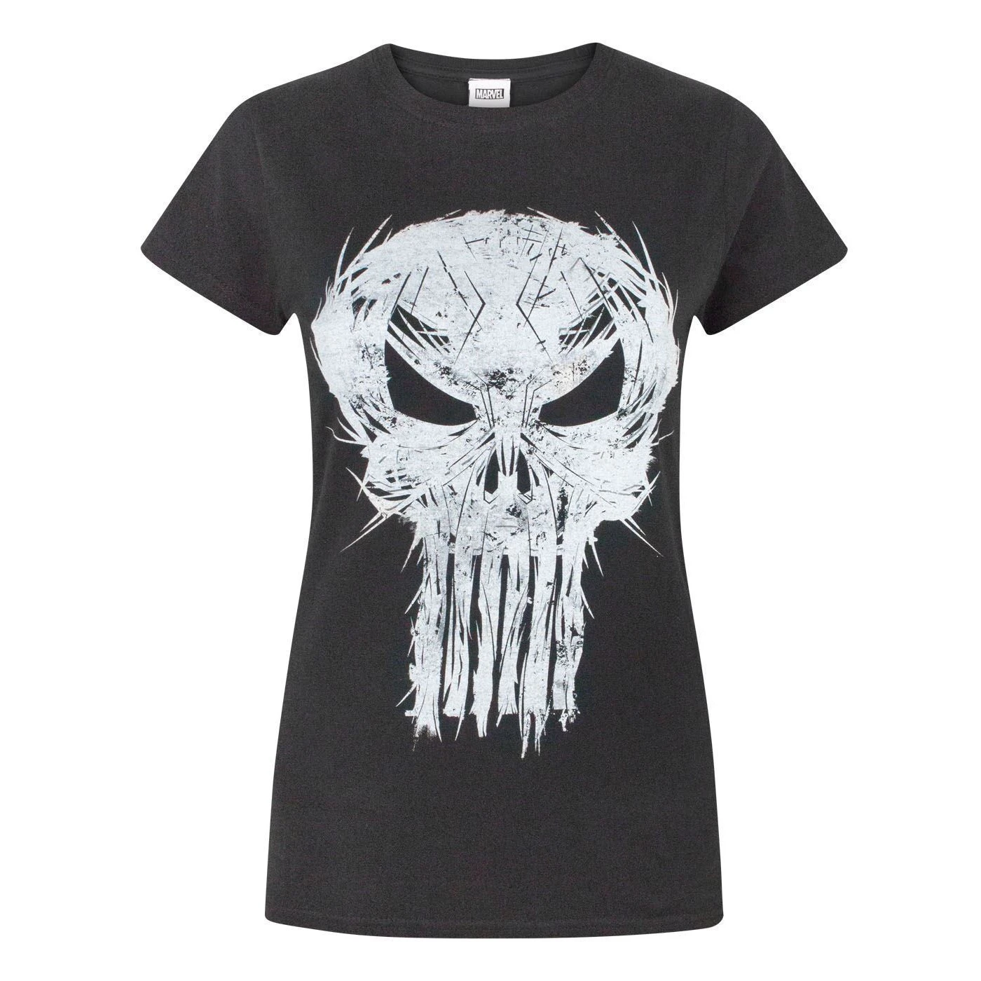 The Punisher Womens Logo T-Shirt (Black) - NS5788