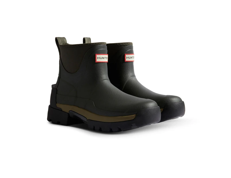 Hunter Womens Balmoral Hybrid Chelsea Boots (Dark Olive) - FS10860