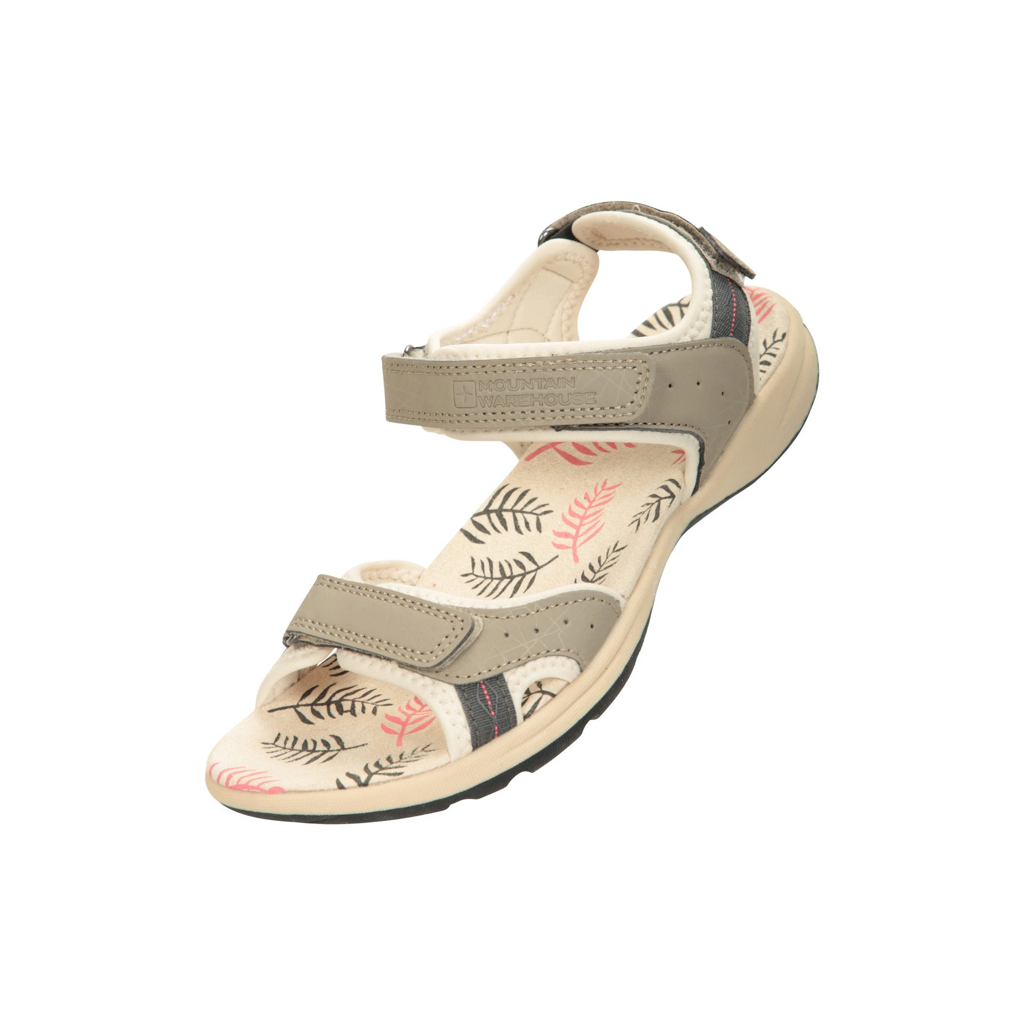 Mountain Warehouse Womens Athens Leaves Sandals (Beige) - MW2385