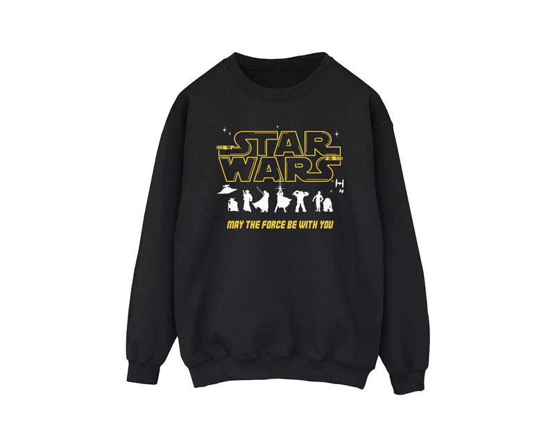 Star Wars Mens Silhouettes Force Sweatshirt (Black) - BI46107