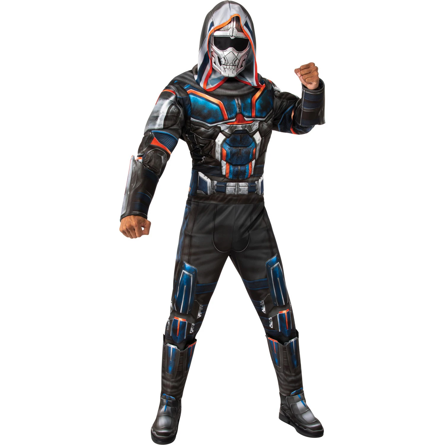 Black Widow Mens Deluxe Taskmaster Costume (Black/Blue) - BN5359