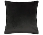 Paoletti Stanza Faux Fur Cushion Cover (Jet Black) - RV3268