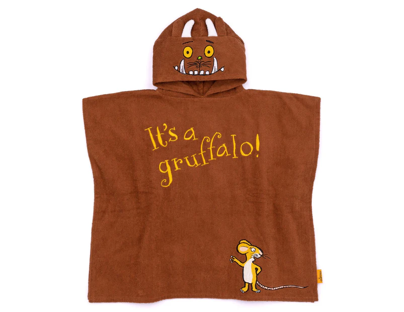 The Gruffalo Childrens/Kids Towel Poncho (Brown) - NS7558