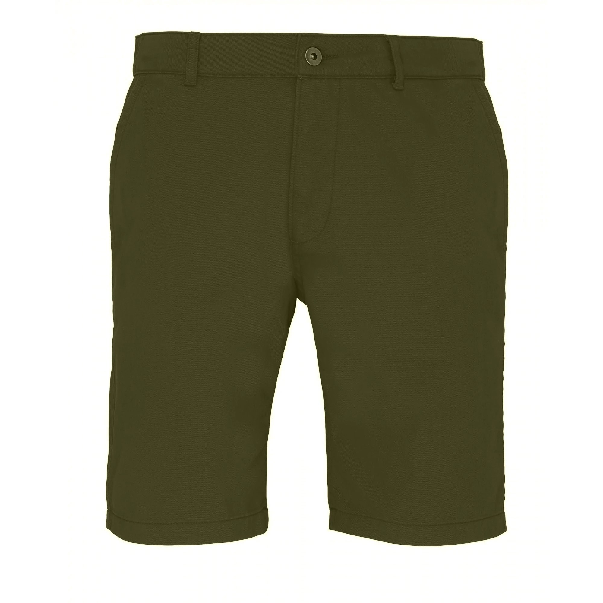 Asquith & Fox Mens Casual Chino Shorts (Olive) - RW4908