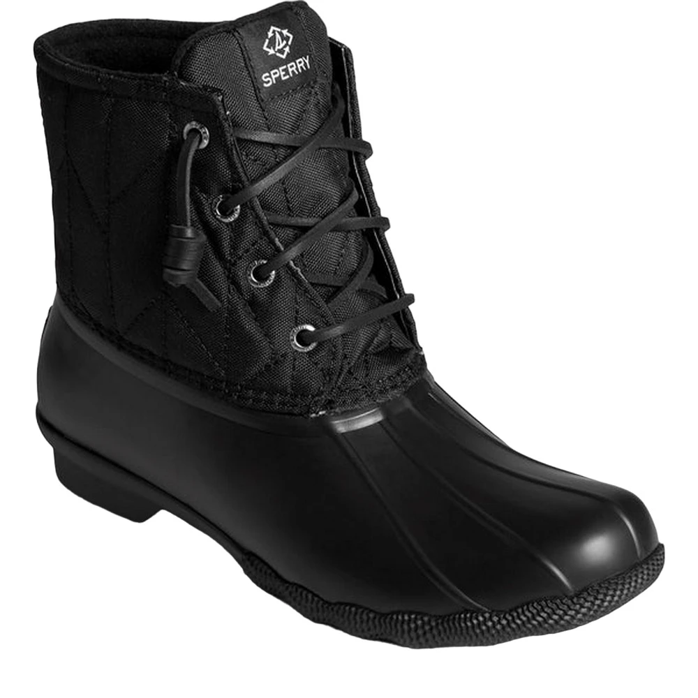 Sperry Womens Saltwater Seacycled Nylon Boots (Black) - FS9993