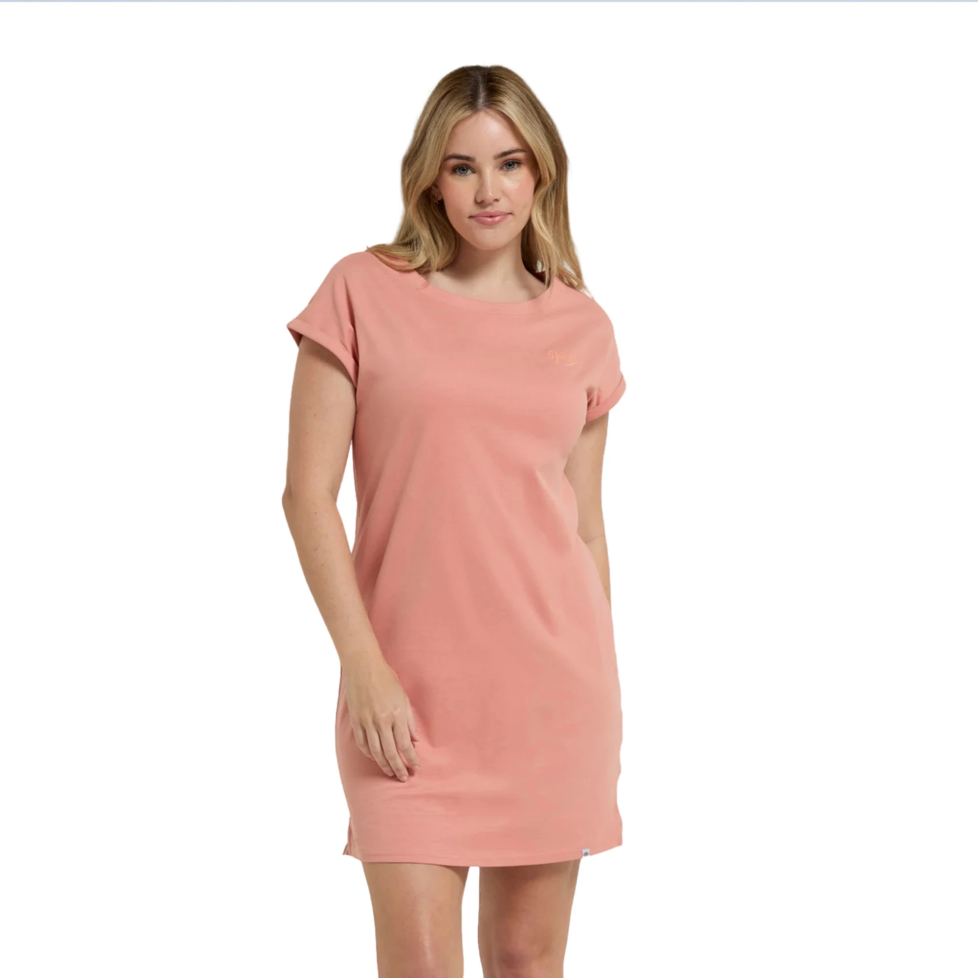 Animal Womens Holly Jersey Organic Casual Dress (Coral) - MW3044