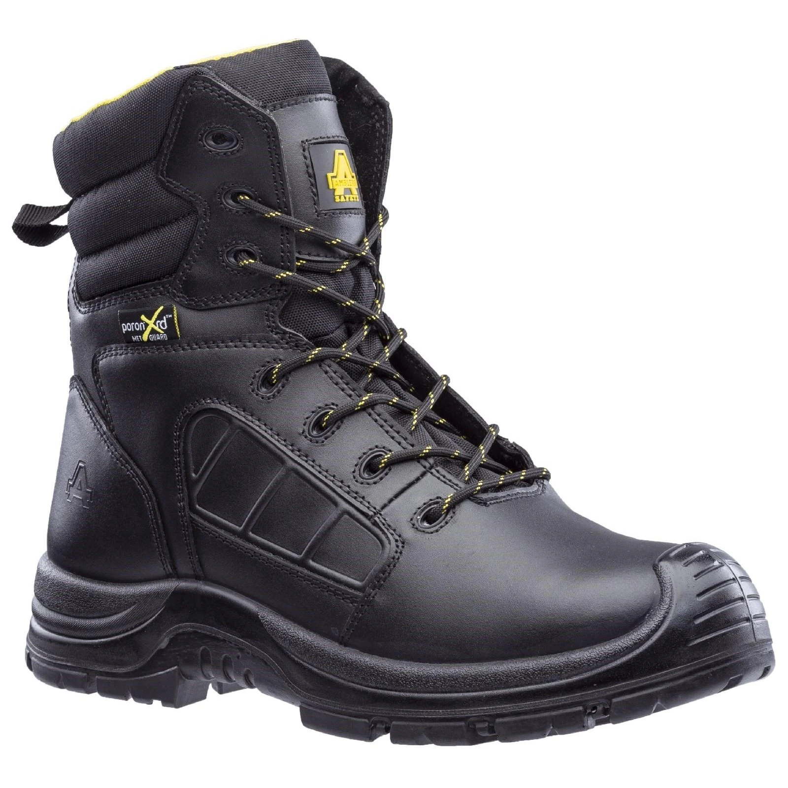 Amblers Mens Berwyn Waterproof Leather Safety Boot (Black) - FS6905