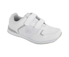 Dek Womens Lady Skipper Touch Fastening Trainer-Style Bowling Shoes (White) - DF952