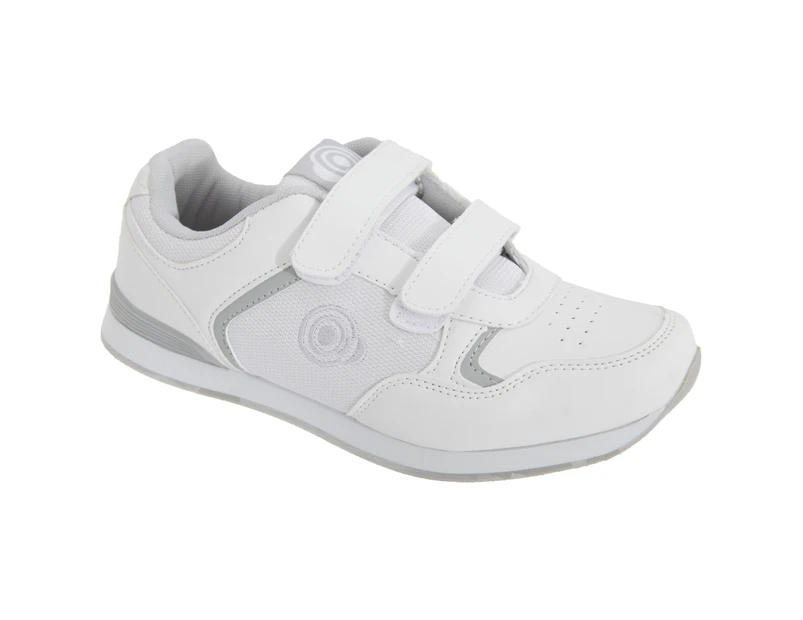 Dek Womens Lady Skipper Touch Fastening Trainer-Style Bowling Shoes (White) - DF952