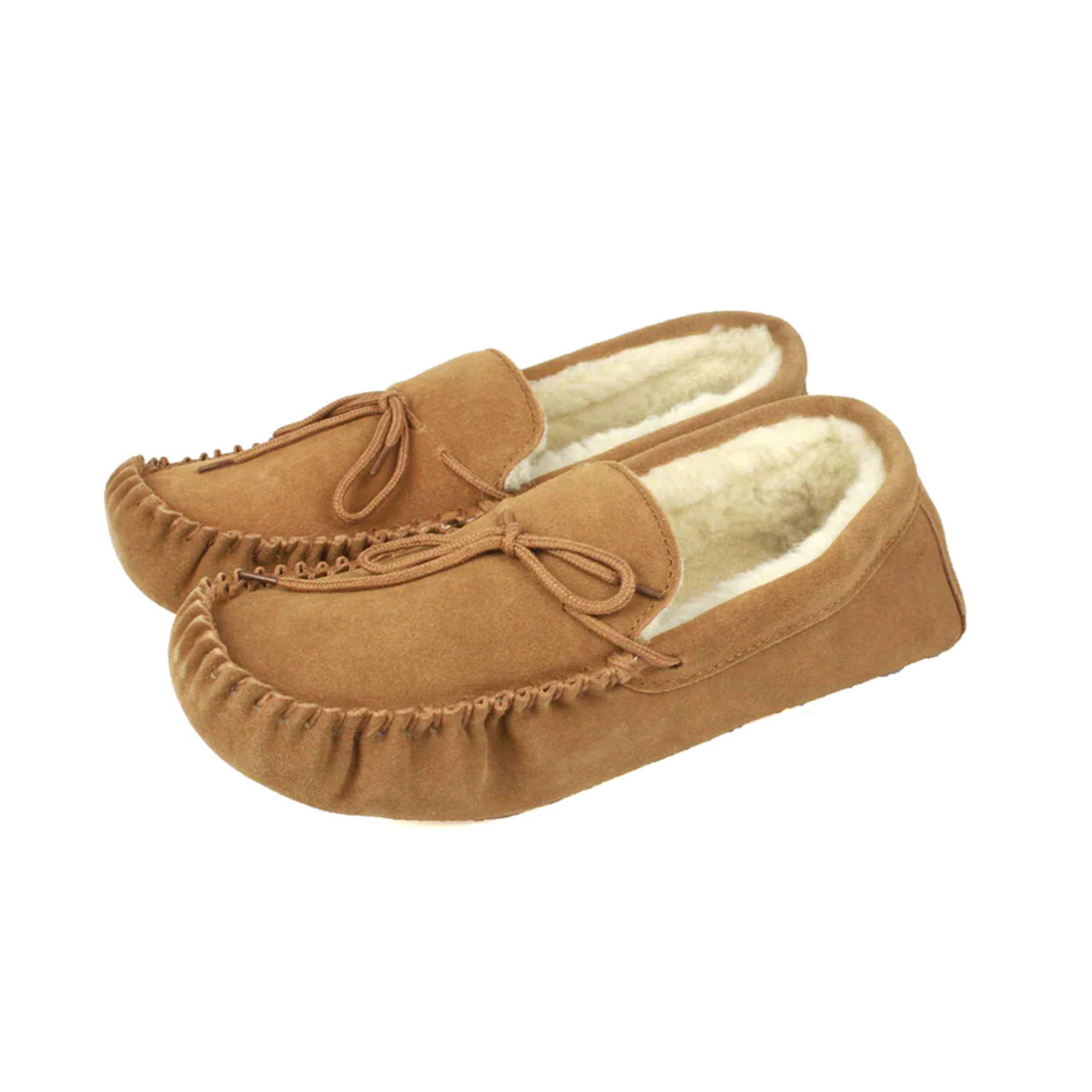 Eastern Counties Leather Unisex Adult Jesse Suede Moccasins (Chestnut) - EL430