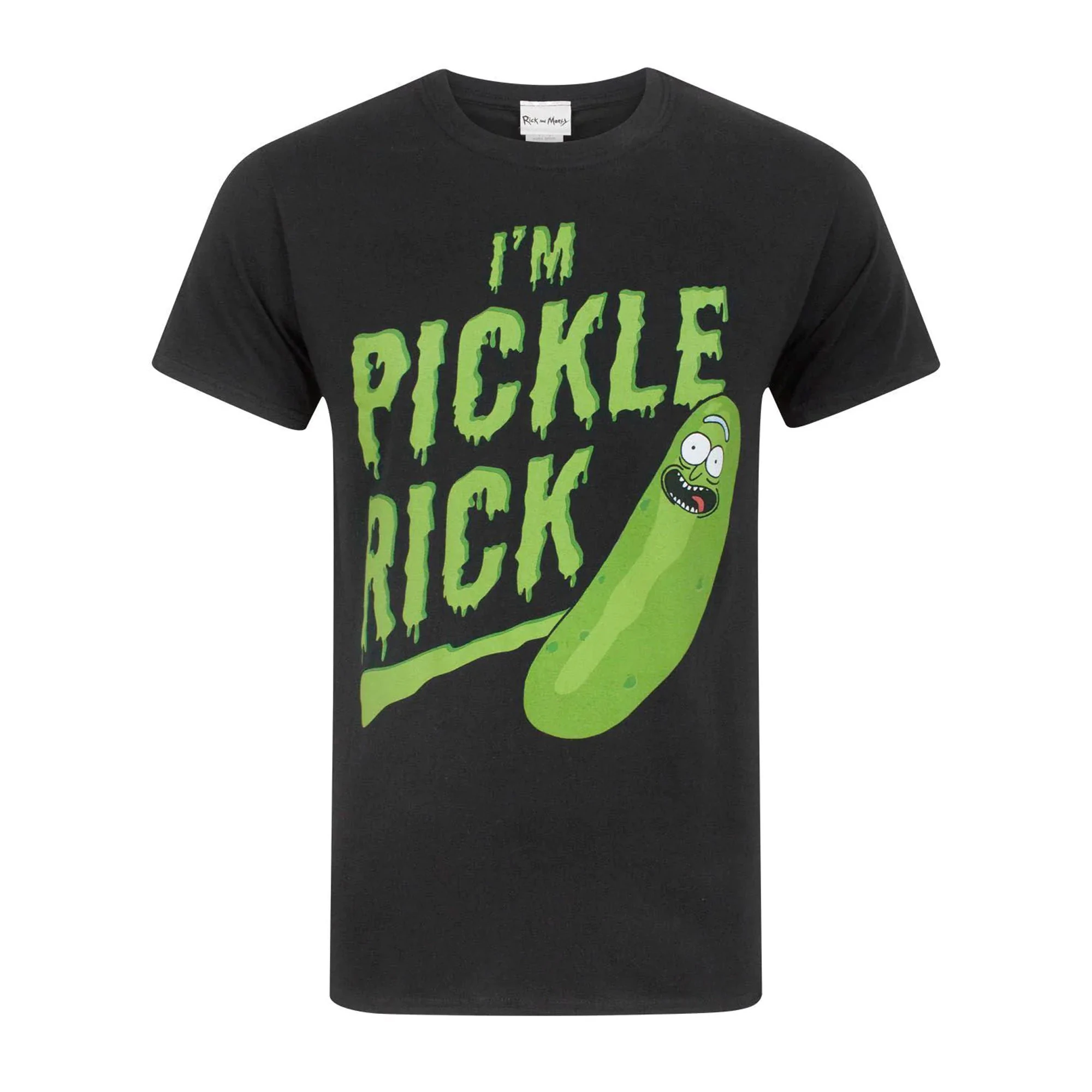 Rick And Morty Mens I´m Pickle Rick Short-Sleeved T-Shirt (Black/Green) - NS6828