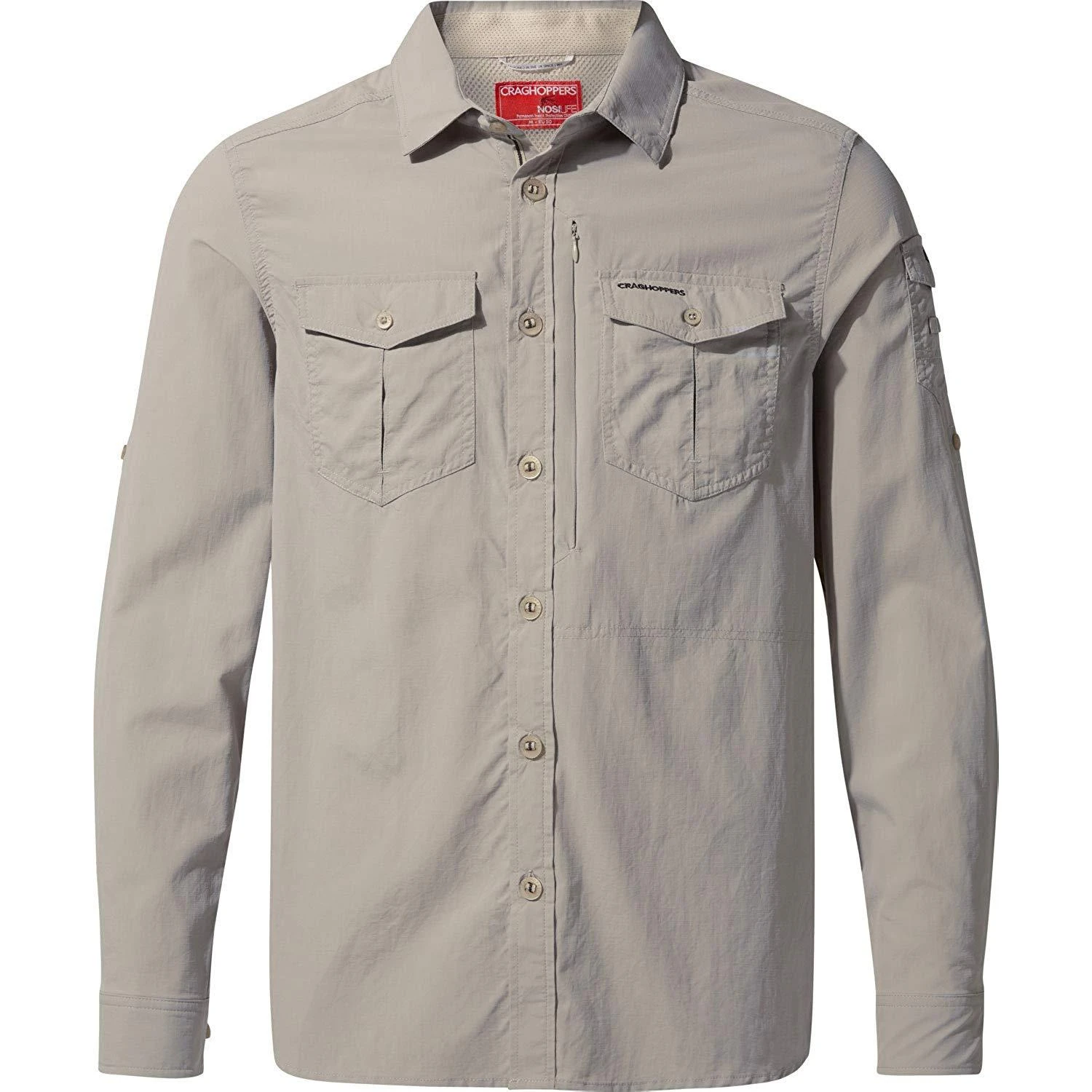 Craghoppers Mens NosiLife Adventure II Long Sleeved Shirt (Parchment) - CG1085