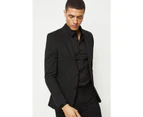 Burton Mens Essential Plus And Tall Skinny Suit Jacket (Black) - BW198