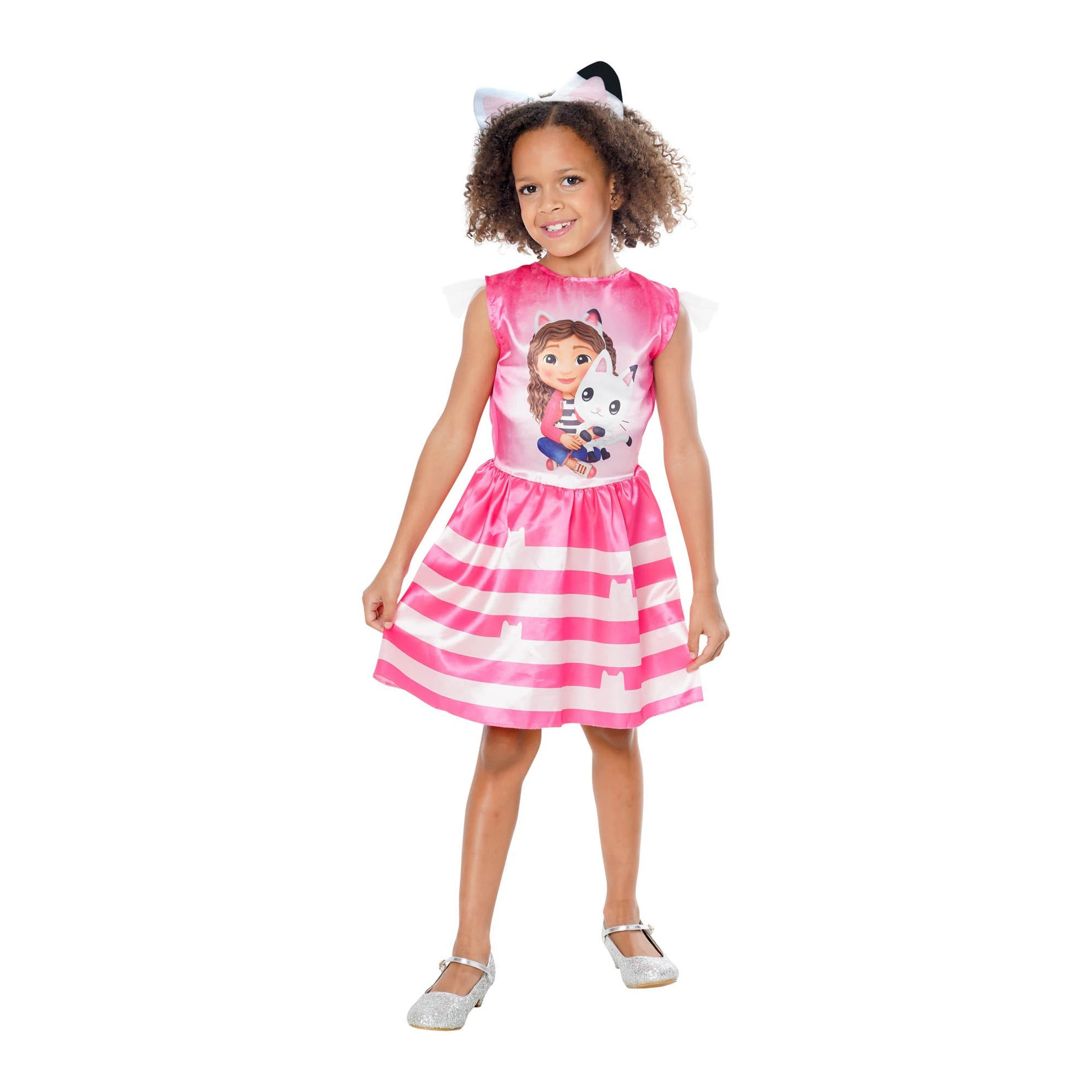 Gabby´s Dollhouse Girls Pandy Paws Costume (Pink/White) - BN5675