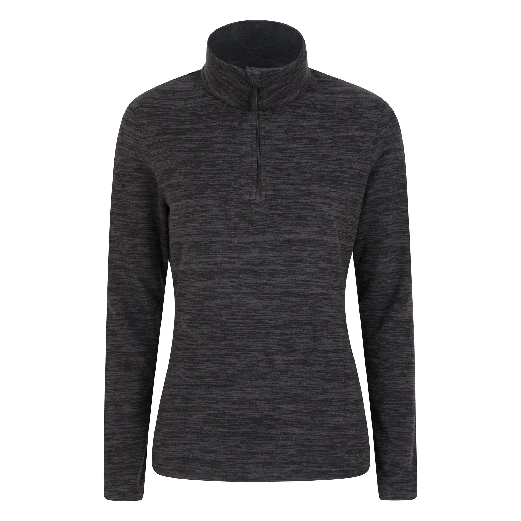 Mountain Warehouse Womens Snowdon Melange Fleece Top (Black) - MW1459