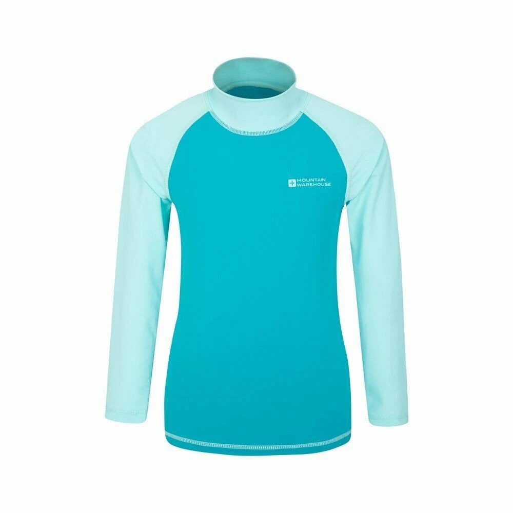 Mountain Warehouse Childrens/Kids Long-Sleeved Rash Top (Teal) - MW147