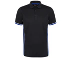 Finden & Hales Mens Contrast Panel Polo Shirt (Navy/Royal Blue) - PC6366