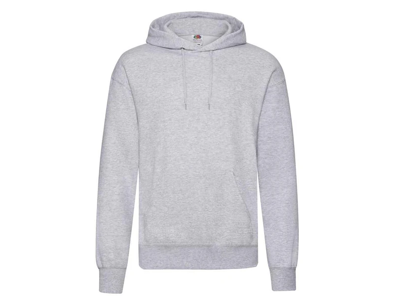 Fruit of the Loom Mens Classic Heather Hooded Sweatshirt (Heather Grey) - PC4438