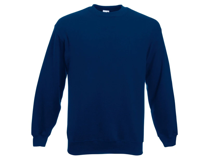 Fruit of the Loom Mens Classic 80/20 Set-in Sweatshirt (Navy) - RW7886