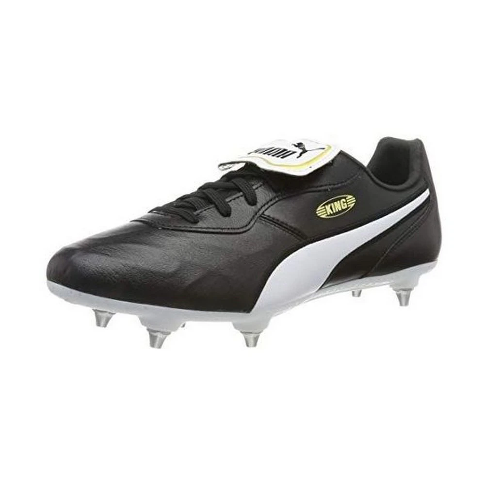 Puma Mens King Top Leather Football Boots (Black/White) - RD2203