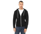 Bella + Canvas Adults Unisex Full Zip Hoodie (Black) - PC3874