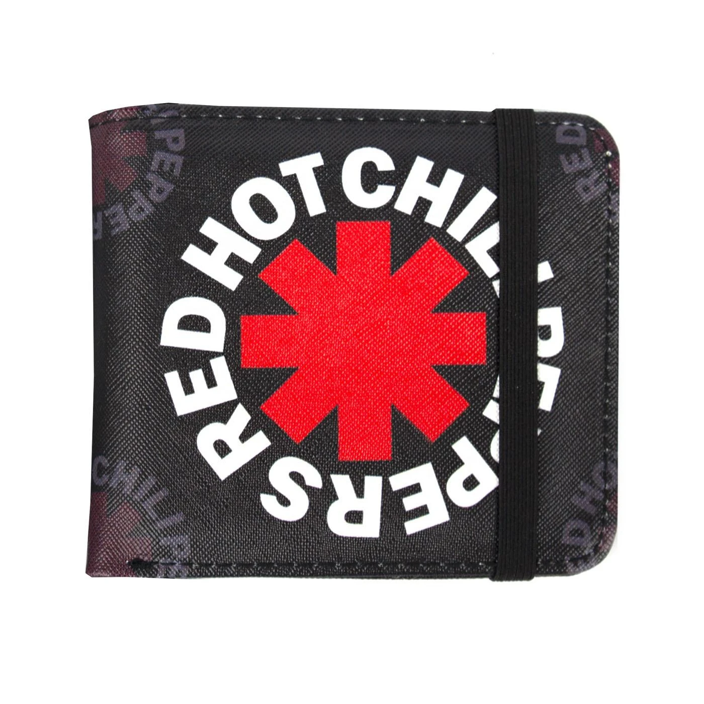 Rock Sax Red Hot Chili Peppers Logo Wallet (Black/Red/White) - NS7655