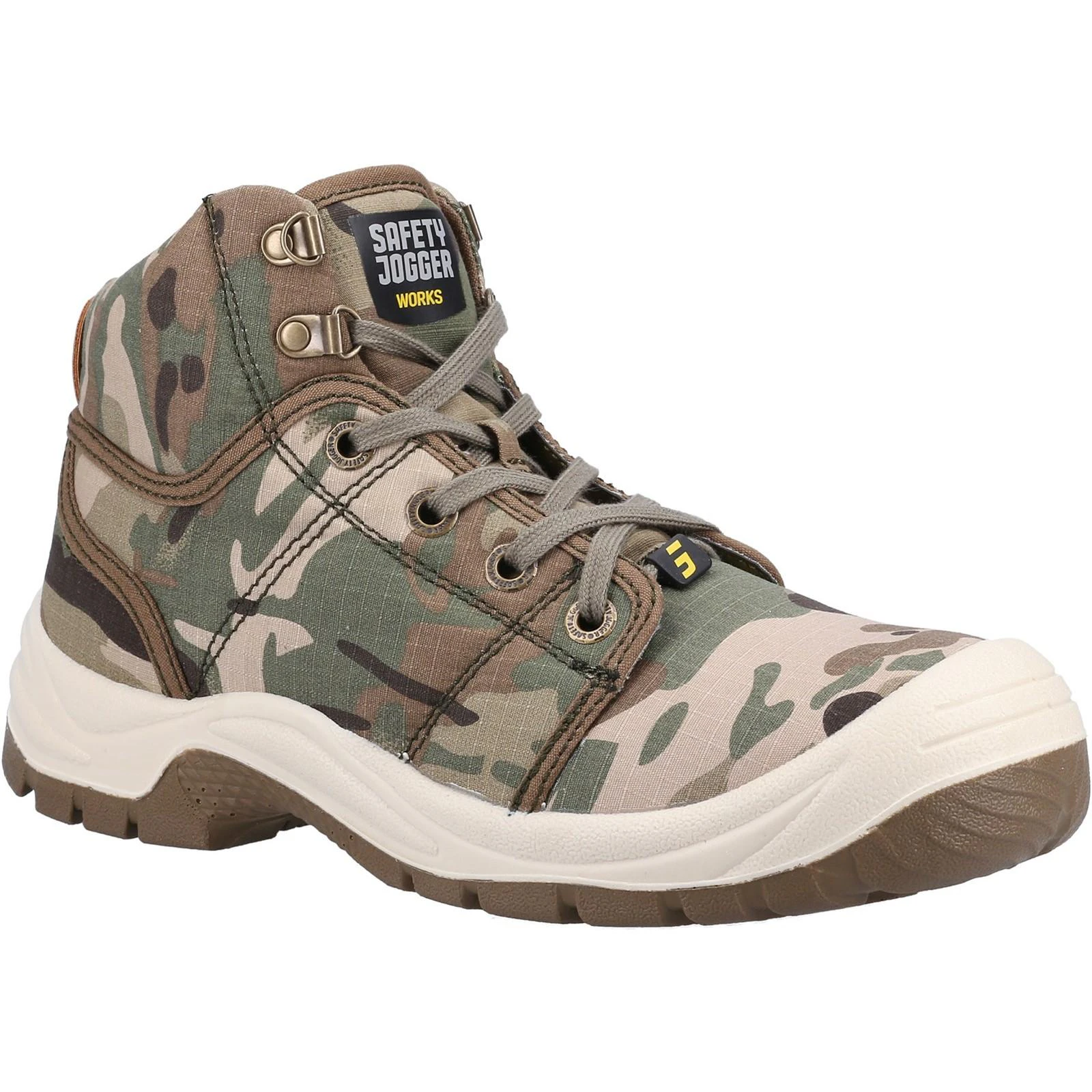 Safety Jogger Mens Desert Camo Safety Boots (Multicoloured) - FS9022