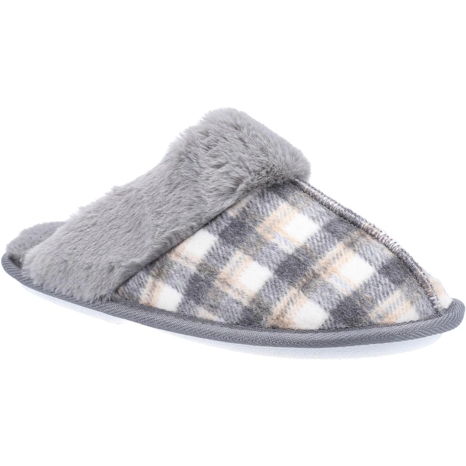 Fleet & Foster Womens Neath Slippers (Grey) - FS8552