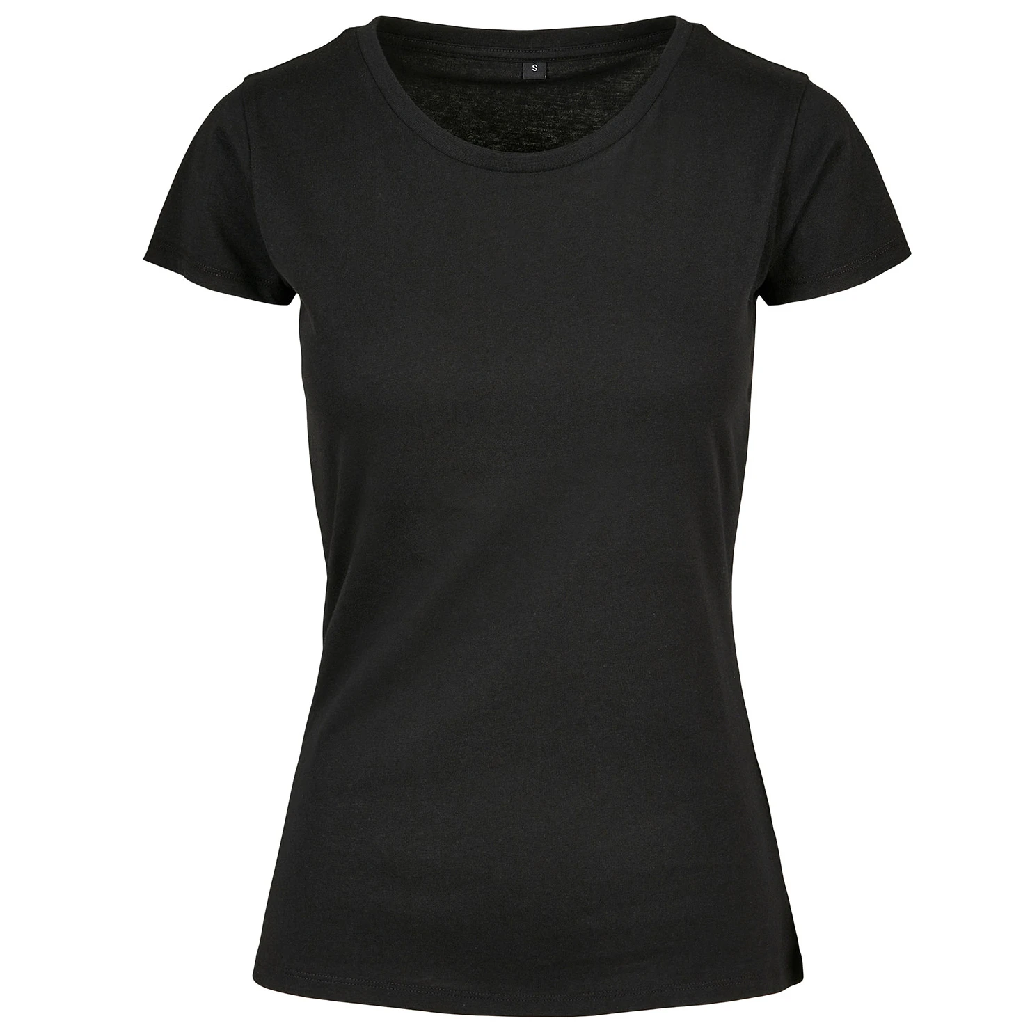 Build Your Brand Womens Basic T-Shirt (Black) - RW8509