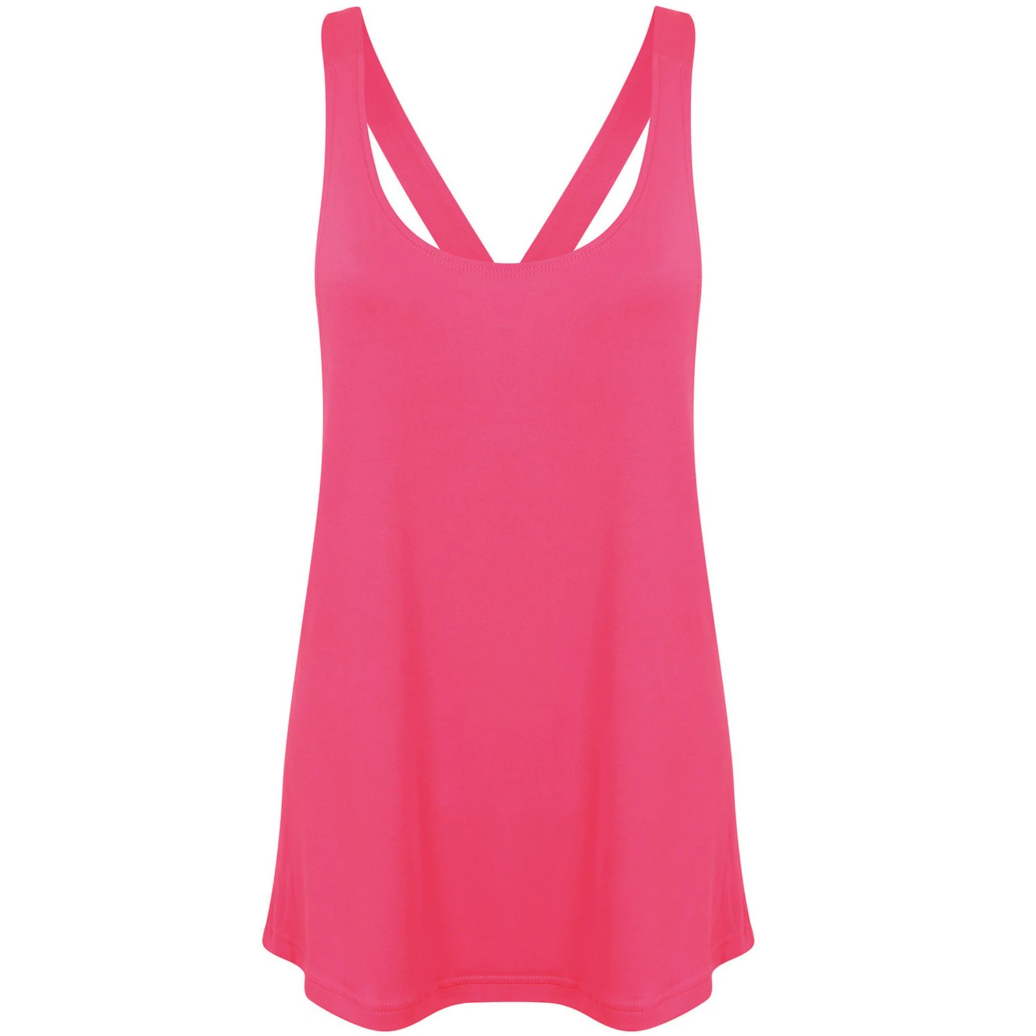 Skinni Fit Womens Tank Top (Neon Pink) - PC6412