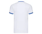 Fruit of the Loom Mens Contrast Ringer T-Shirt (White/Royal Blue) - PC6357