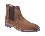 Cotswold Mens Corsham Town Leather Pull On Casual Chelsea Ankle Boots (Camel) - FS5155