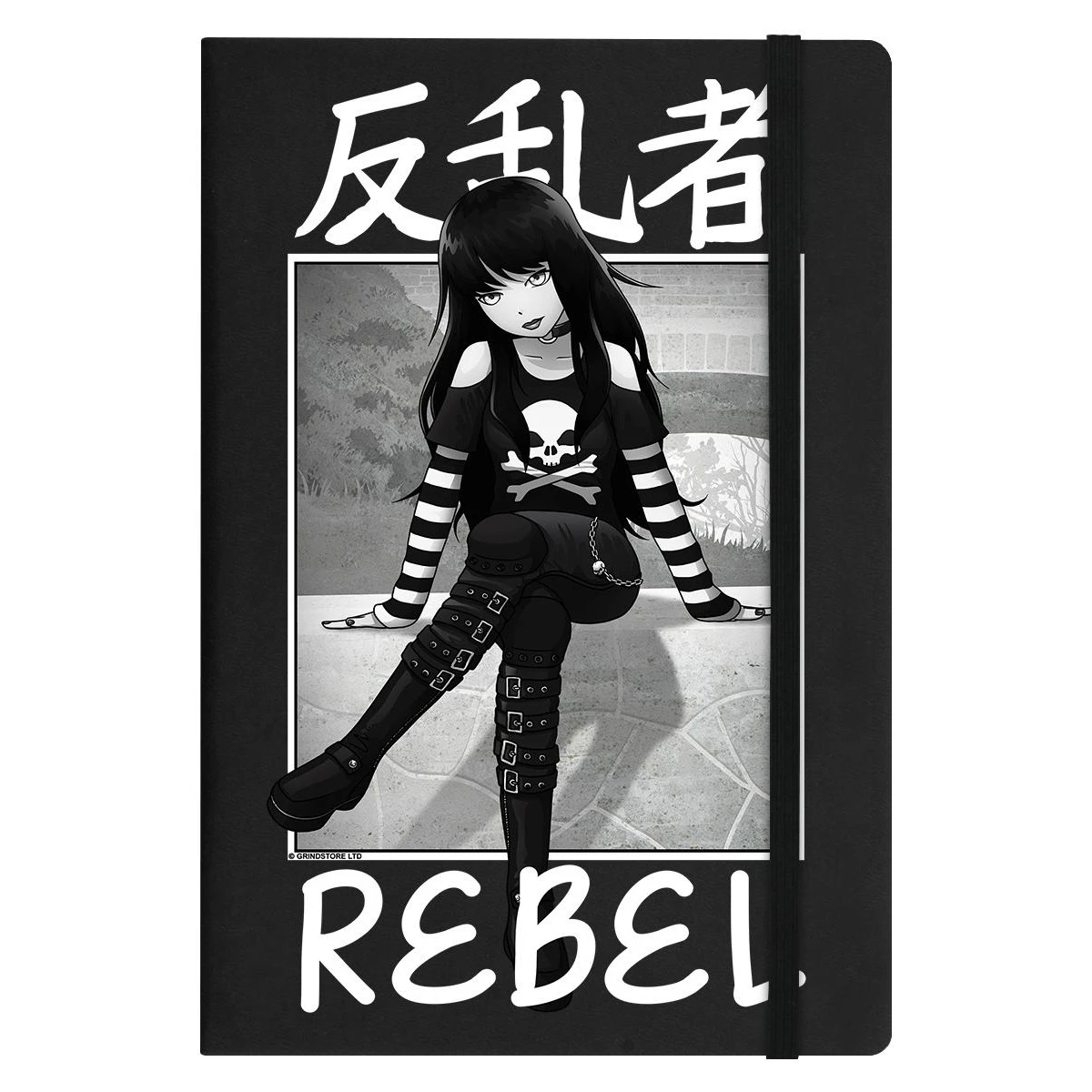 Tokyo Spirit Rebel A5 Notebook (Black) - GR3147