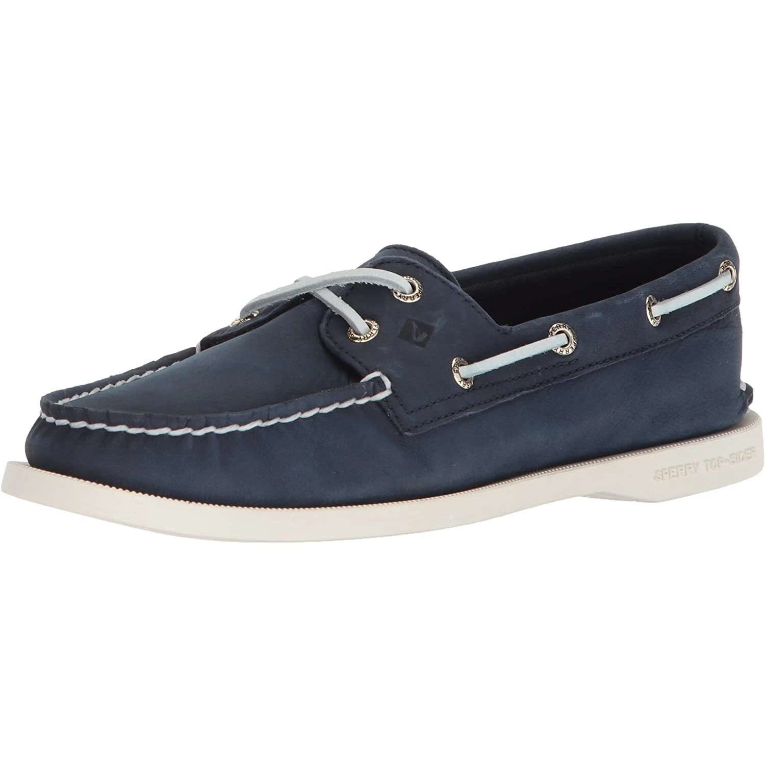 Sperry Womens Authentic Original Leather Boat Shoes (Navy) - FS8066