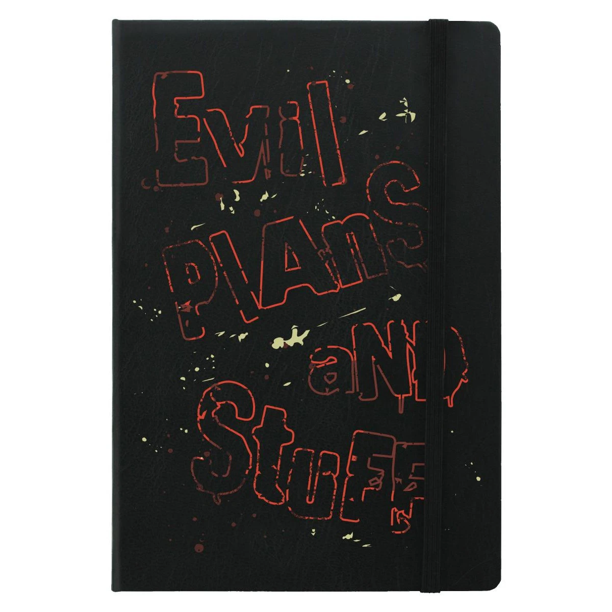 Grindstore Evil Plans and Stuff A5 Notebook (Black/Red) - GR2461