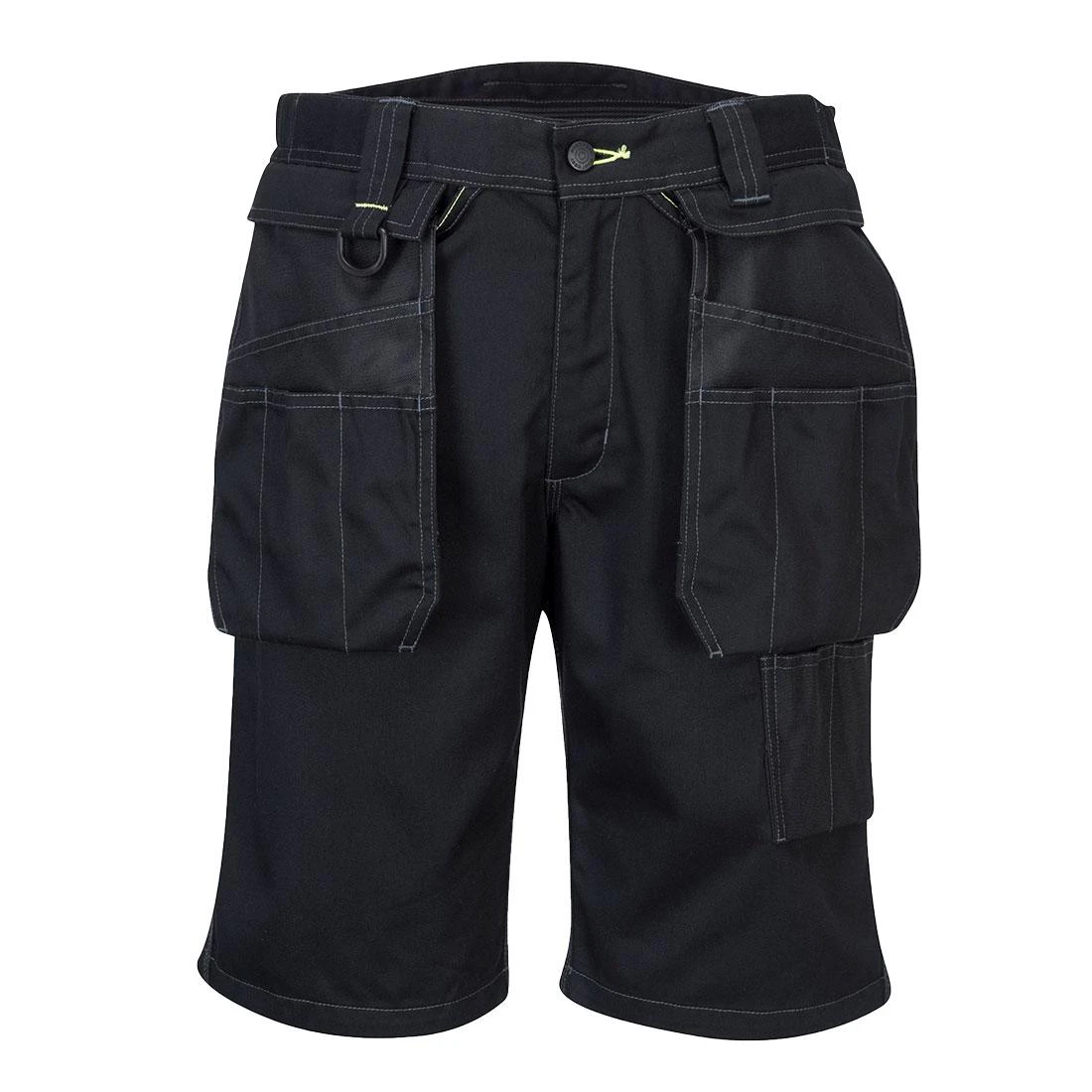 Portwest Mens PW3 Holster Pocket Shorts (Black) - PW1064