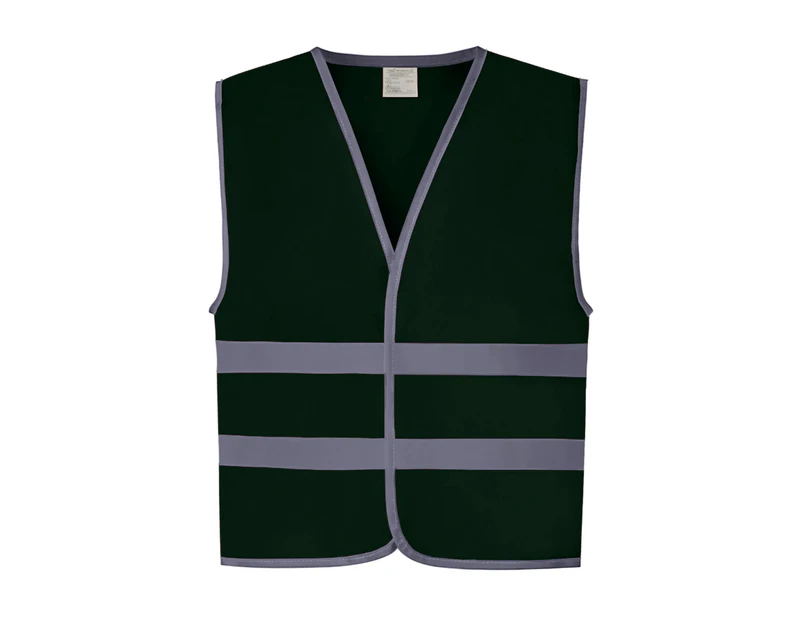 Yoko Childrens/Kids Hi-Vis Two Band Waistcoat (Paramedic Green) - PC3961