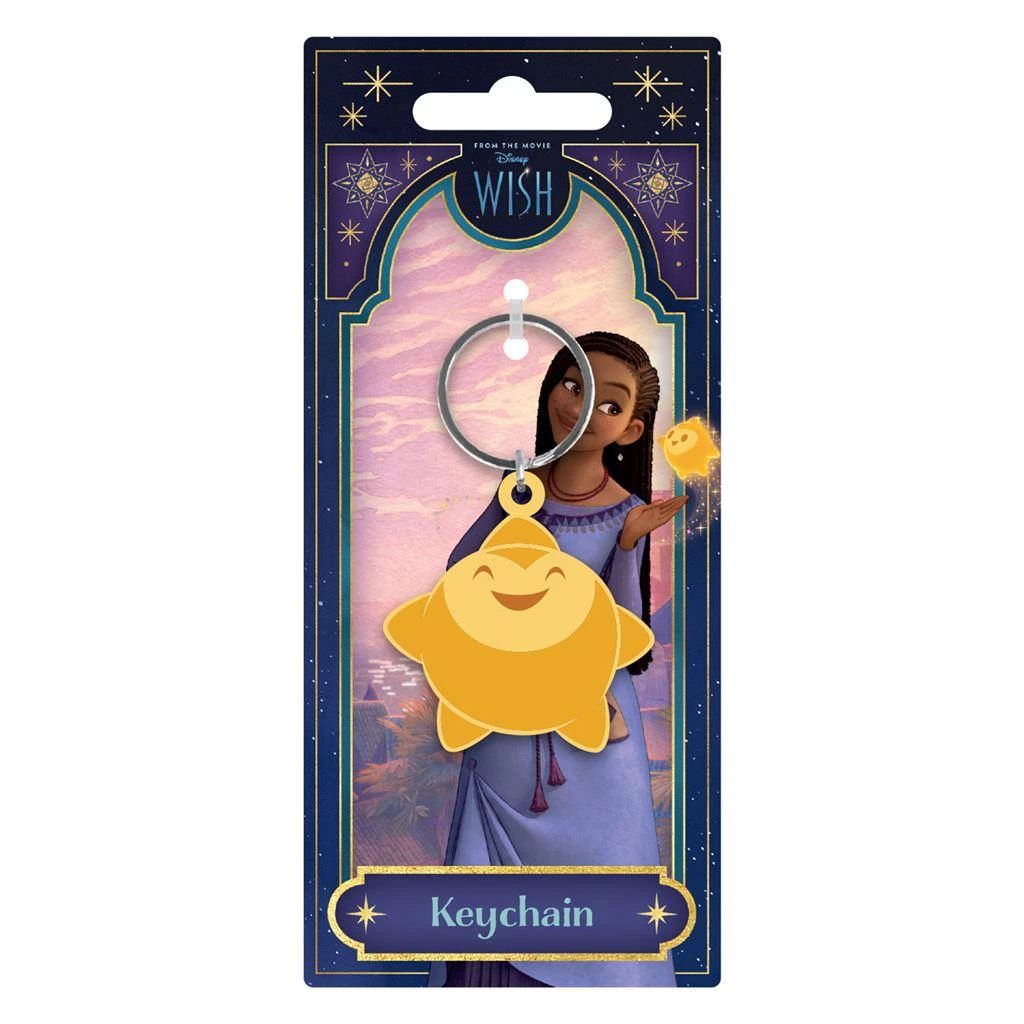 Wish Upon A Star PVC Keyring (Yellow) - PM7706