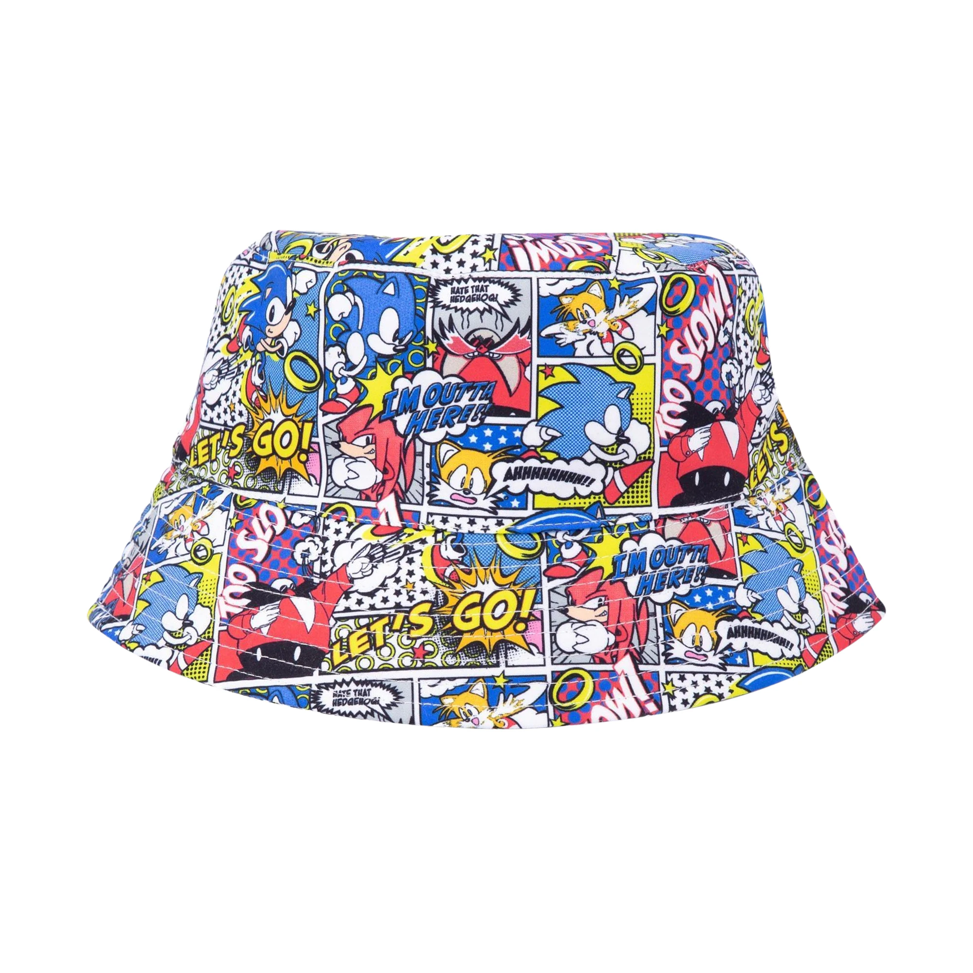 Sonic The Hedgehog Childrens/Kids Comic Bucket Hat (Multicoloured) - NS7535