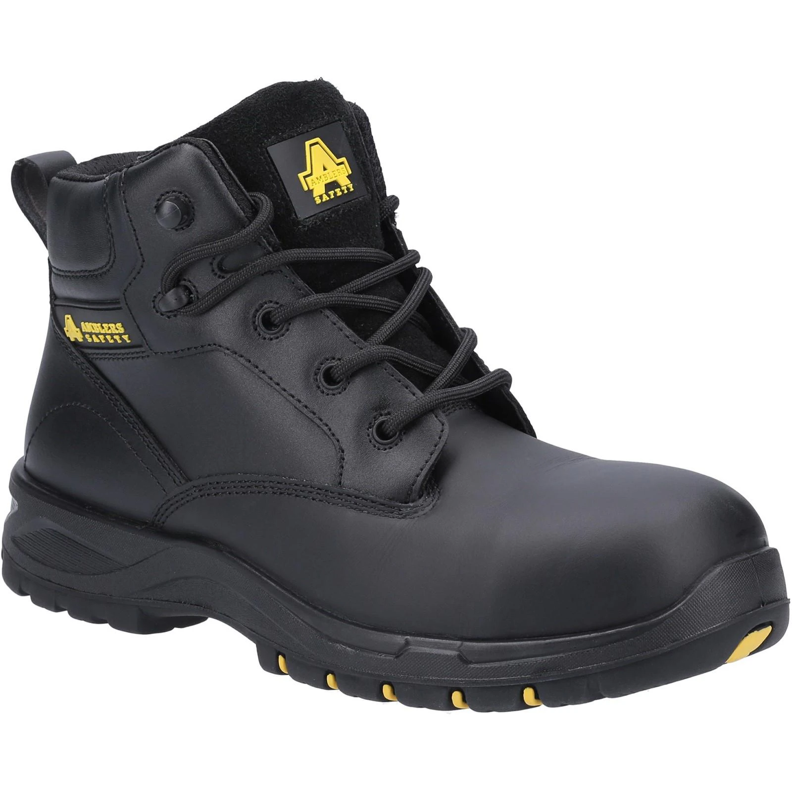 Amblers Womens AS605C Leather Safety Boots (Black) - FS8599