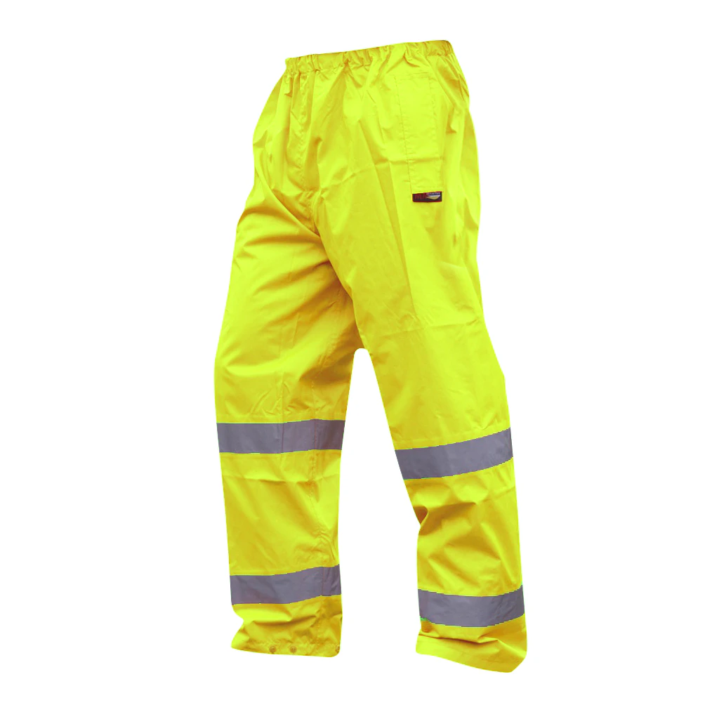 Warrior Mens Seattle High Visibility Safety Trousers (Fluorescent Yellow) - PC272