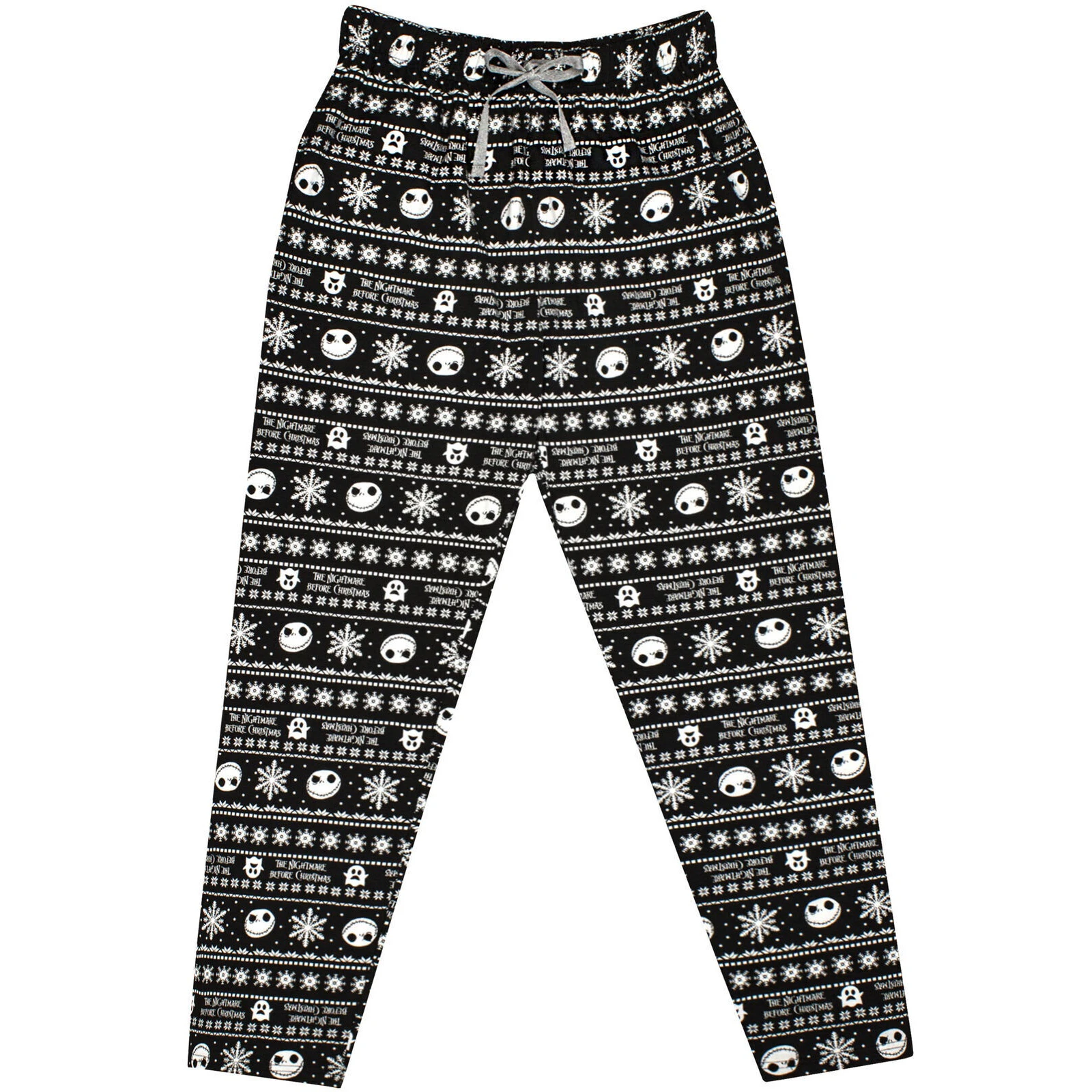 Nightmare Before Christmas Mens Jack Skellington Pyjama Bottoms (Black/White) - NS6215