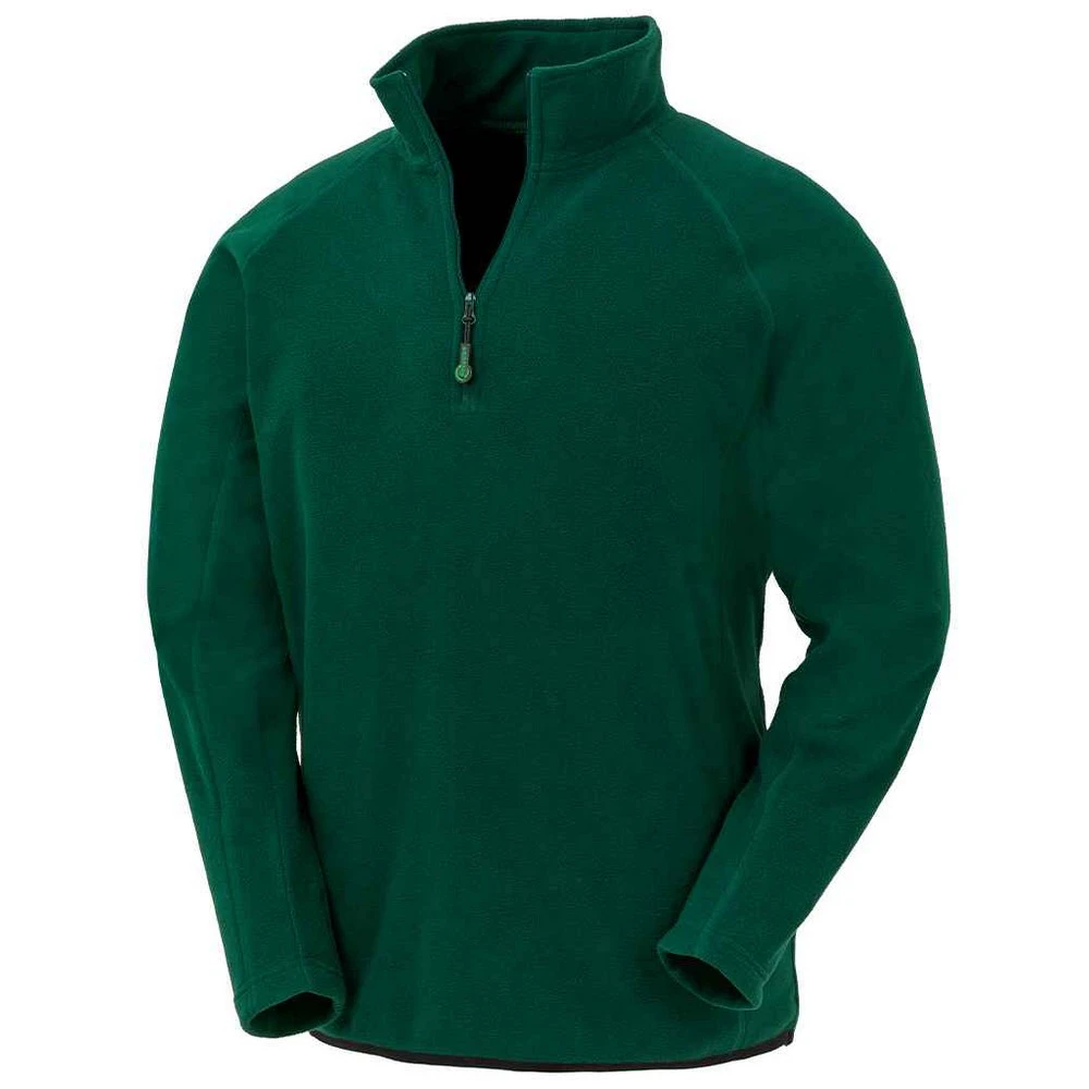 Result Genuine Recycled Mens Micro Zip Neck Fleece (Forest Green) - PC4328