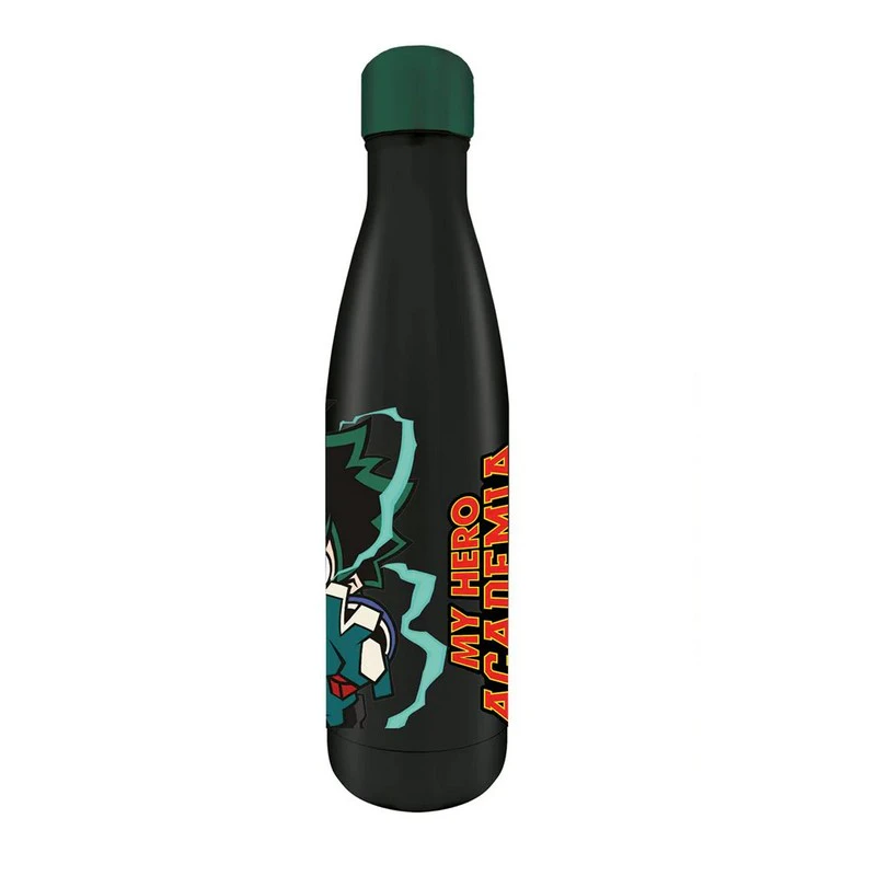 My Hero Academia Chibi Metal Water Bottle (Black/Green/Red) - PM7816