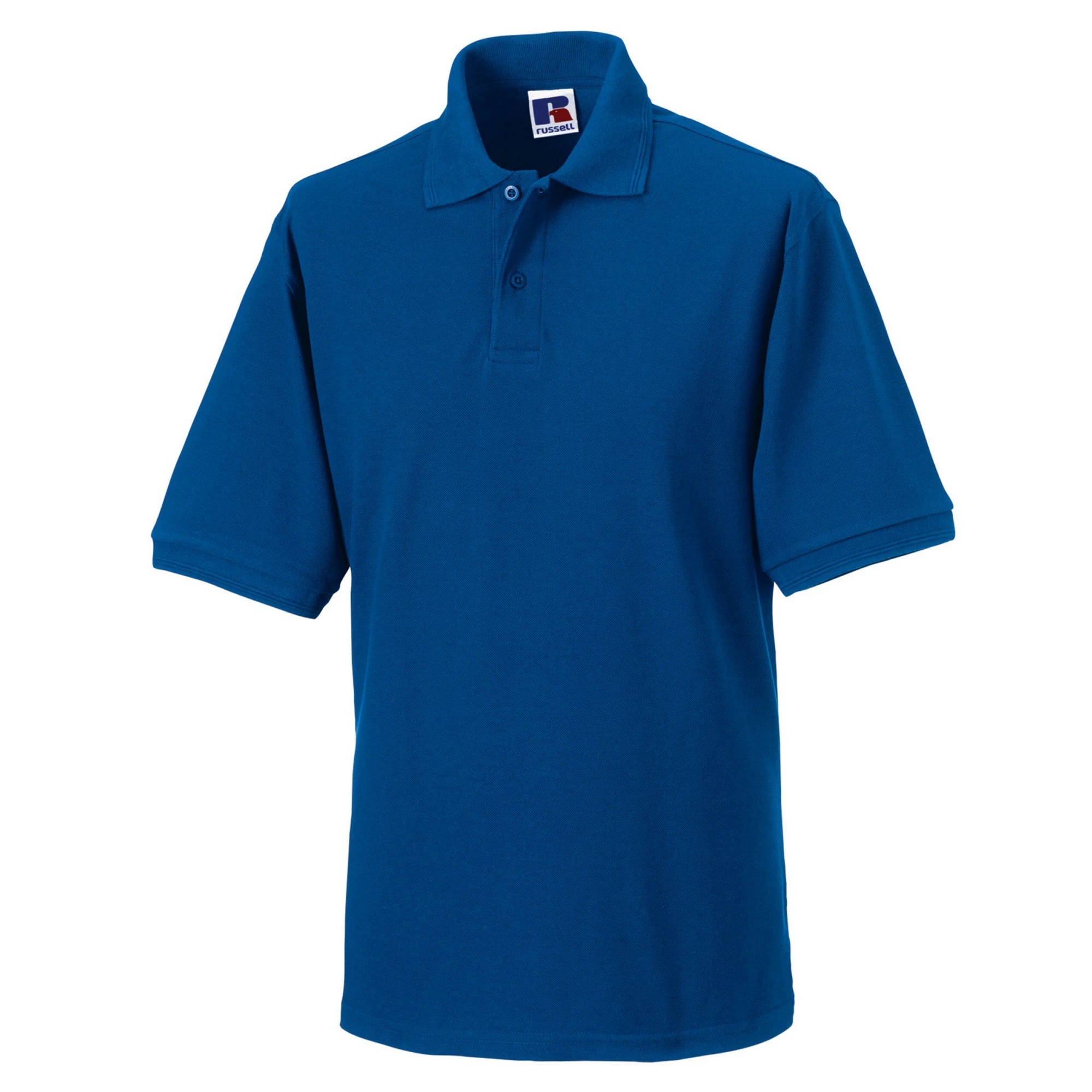 Russell Mens Polycotton Pique Hardwearing Polo Shirt (Bright Royal Blue) - PC6425