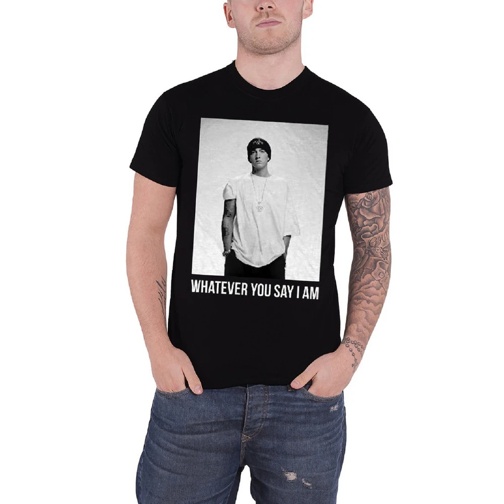 Eminem Unisex Adult Whatever Cotton T-Shirt (Black) - RO3036