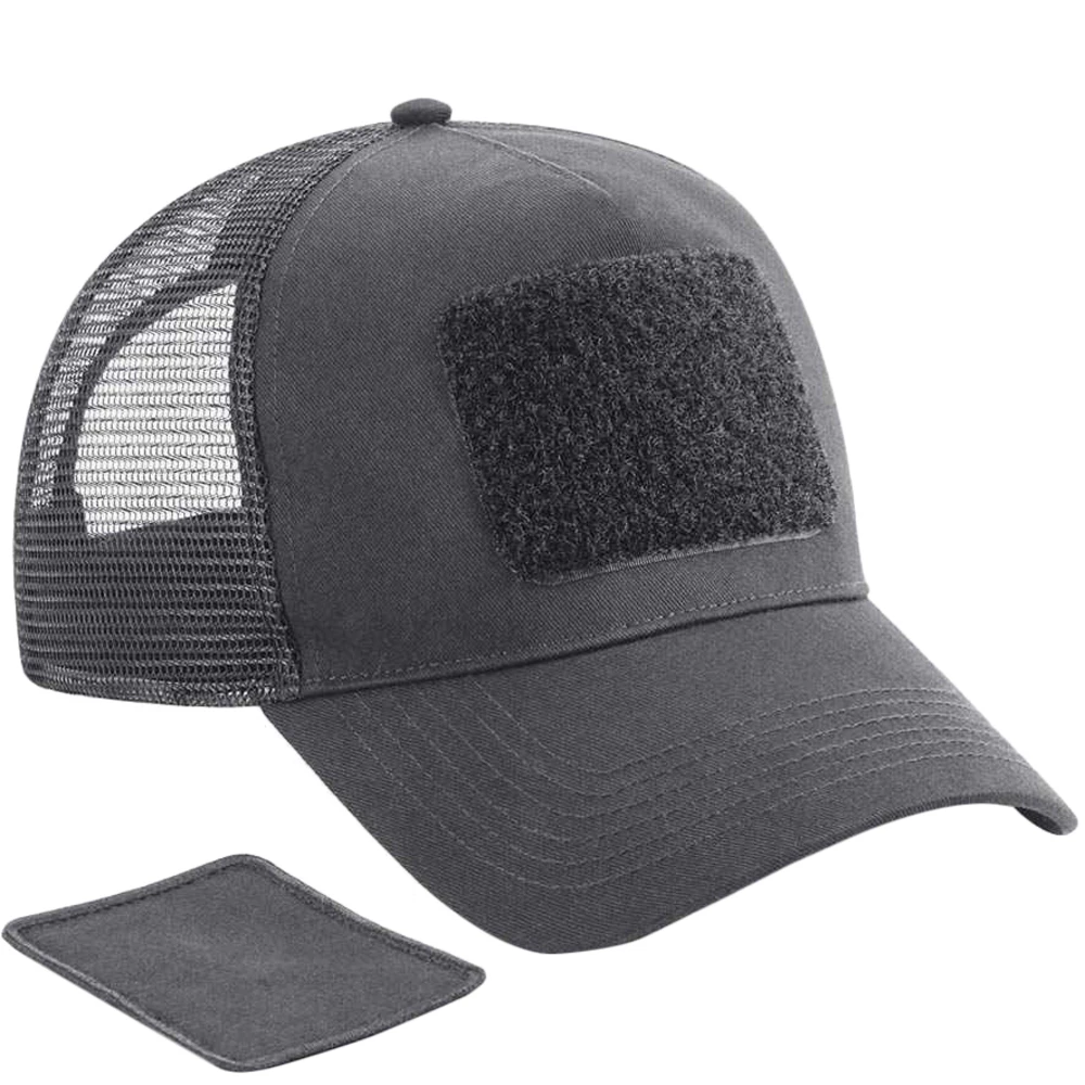 Beechfield Removable Patch Trucker Cap (Graphite Grey) - PC4942