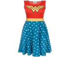 Wonder Woman Womens Costume Dress (Red/Blue) - NS5845