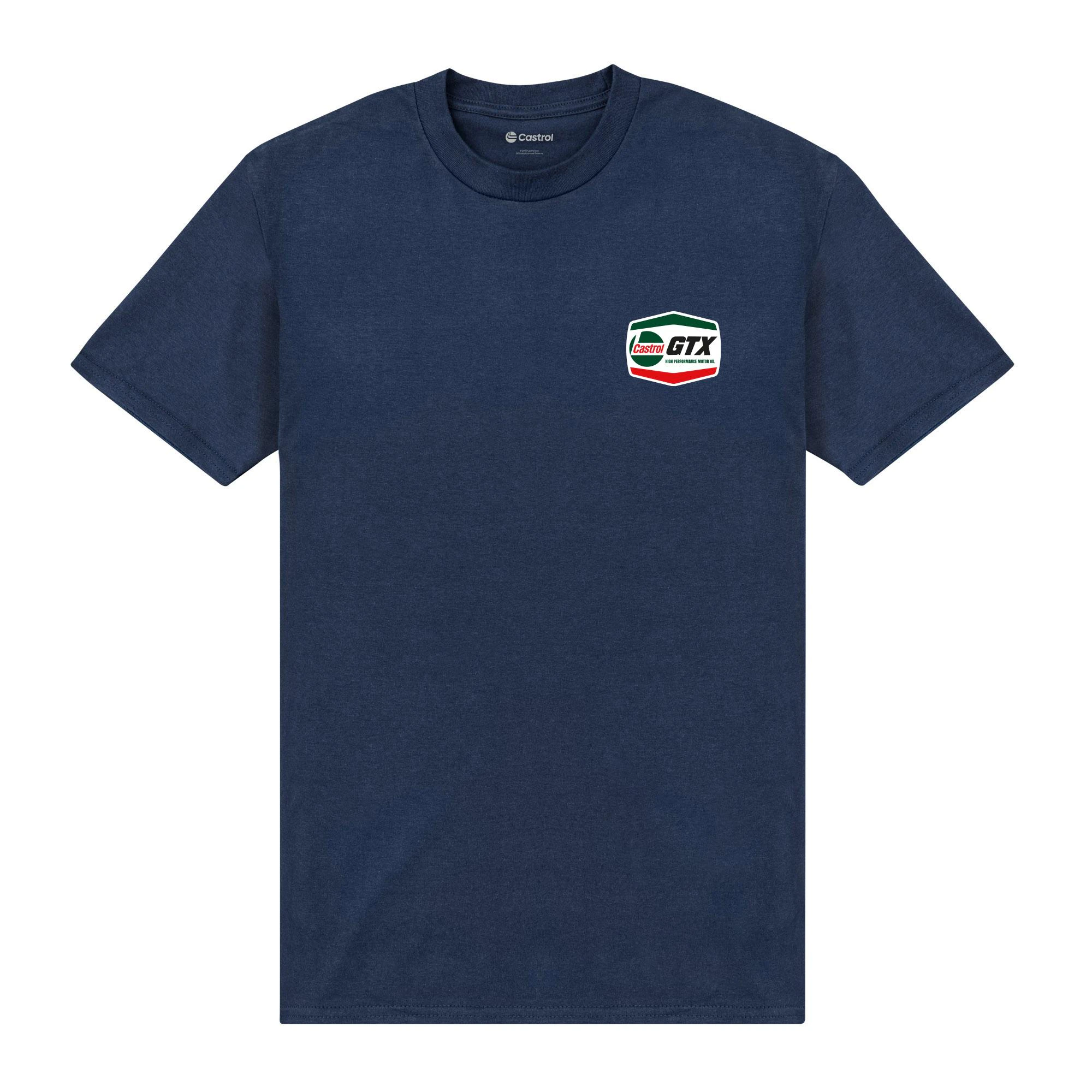 Castrol Unisex Adult Pocket Print T-Shirt (Navy Blue) - PN863